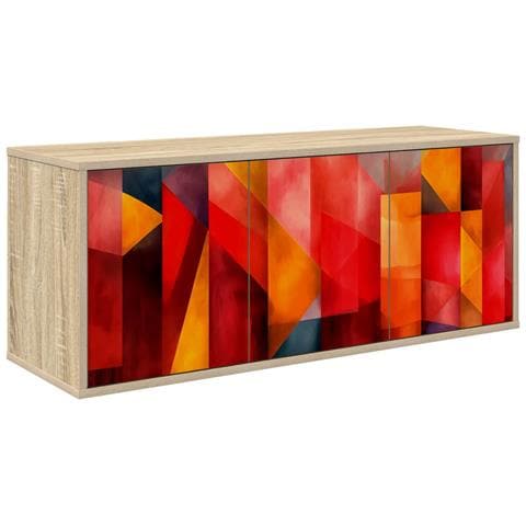 Mobile TV da Parete HEESCH 102 x 33 x 40 cm Rovere Sonoma - Foto 1