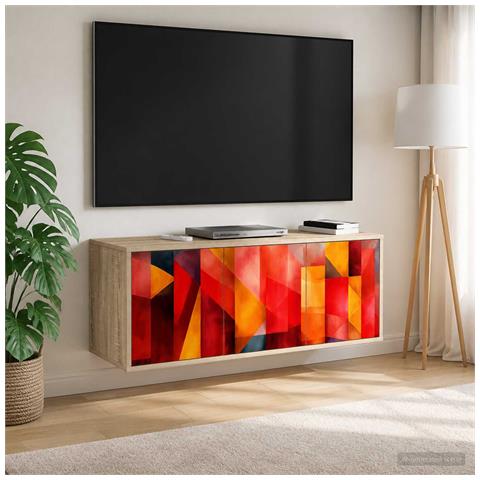 Mobile TV da Parete HEESCH 102 x 33 x 40 cm Rovere Sonoma - Foto 2