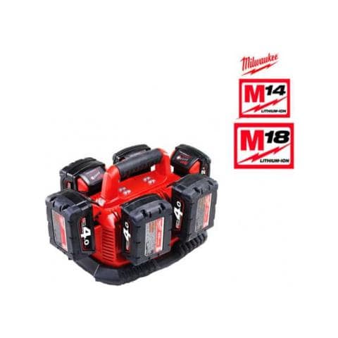 Sequenziale Multibay Caricatore M1418 6 Batterie C Redlithium Li-ion 4.932.430,0860 - Foto 6