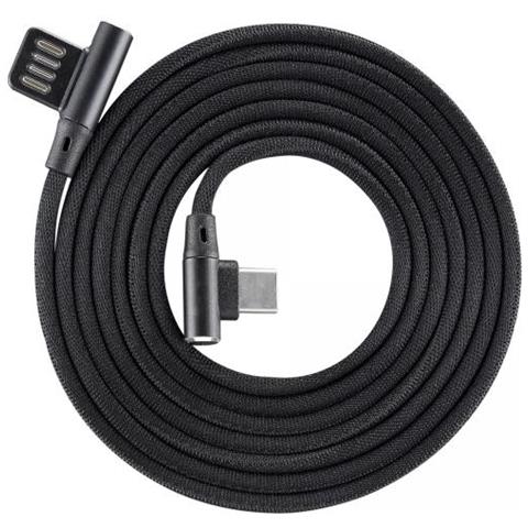 ver Cavo Usb Angolato 90? Usb A / usb-c 1.5m Nero Nero 1,5 Metri - Foto 1