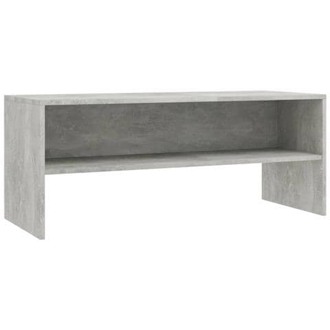 Mobile Porta TV Grigio Cemento 100x40x40cm in Legno Multistrato - Foto 1