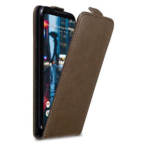 Custodia Compatibile Con Google Pixel 2 Xl In Bruno Caffè - Coperchio Protettivo In Design Flip Con Chiusura Magnetica - Foto 1