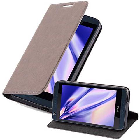 Custodia Compatibile Con Htc Desire 626g In Bruno Caffè - Coperchio Protettiva Con Chiusura Magnetica, Funzione Stand E Tasca Per Le Carte - Foto 1