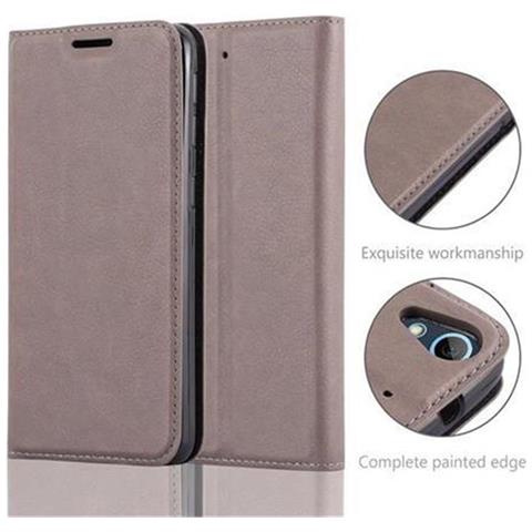 Custodia Compatibile Con Htc Desire 626g In Bruno Caffè - Coperchio Protettiva Con Chiusura Magnetica, Funzione Stand E Tasca Per Le Carte - Foto 9