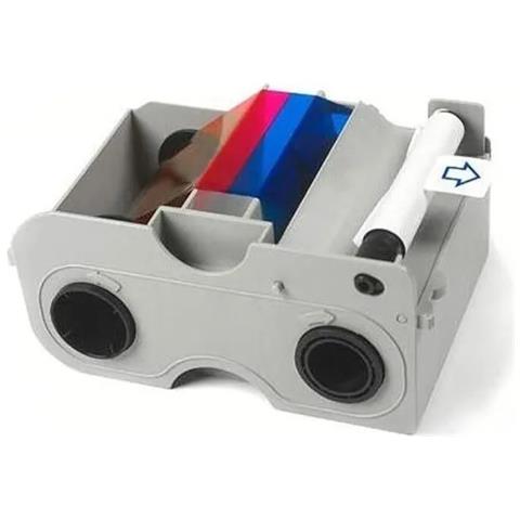 Fargo DTC1250 YMCKO Cartuccia a Nastro con Rullo di Pulizia Nastro Colorato - Foto 1