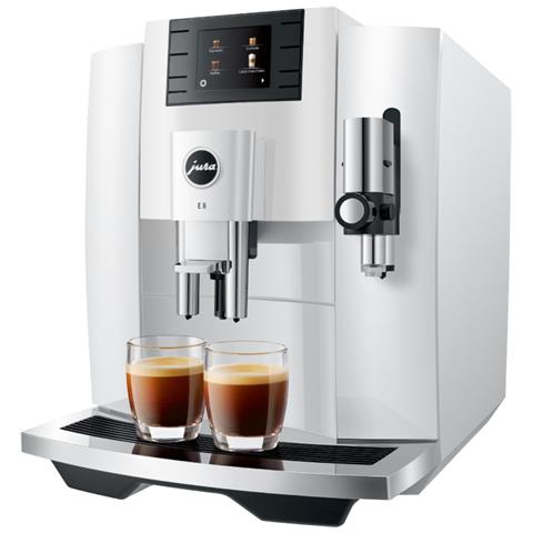 E8 Piano White Macchina Caffè Automatica 17 Bevande Microschiuma Display Colori - Foto 1