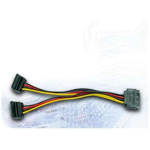 Inter-tech 88885532 Sata-kabel 0,15 M Sata 15-pin 2 X Sata 15-pin (88885532)  - Foto 1