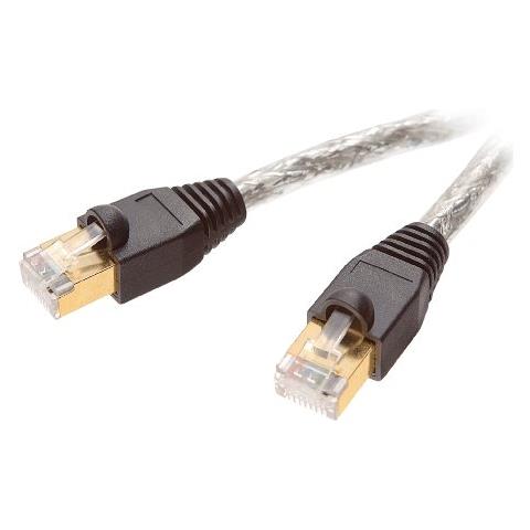 CAT 6e network lead, 2.0 m, transparent, 2m, Maschio / maschio, Bianco - Foto 1