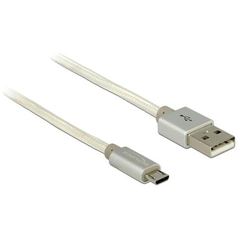 0.5m USB 2.0-A / USB 2.0 Micro-B 0.5m USB A Micro-USB B Bianco cavo USB - Foto 1