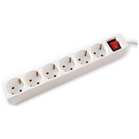 19.99.1084 prolunghe e multiple 1,5 m 6 presa (e) AC Interno Bianco - Foto 1