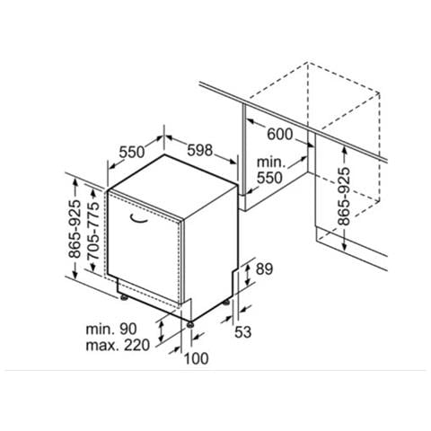Lavastoviglie SBD6TCX00E da Incasso a Scomparsa Totale Classe A Capacità 14 Coperti - Foto 11