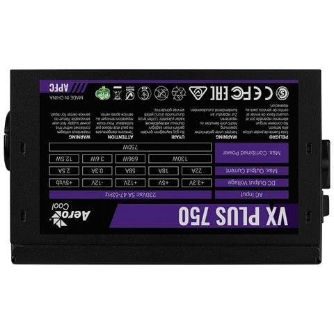 Fonte Di Alimentazione Aerocool Vx Plus 750 750 W 80 Plus - Foto 6