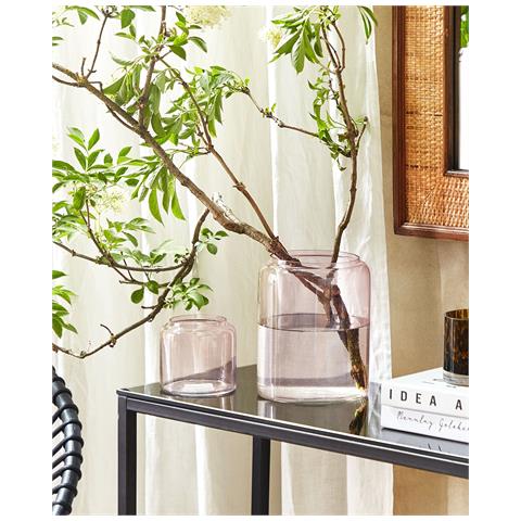 Vaso Decorativo Rasam Vetro 20/11 Cm Rosa Pastello - Foto 6