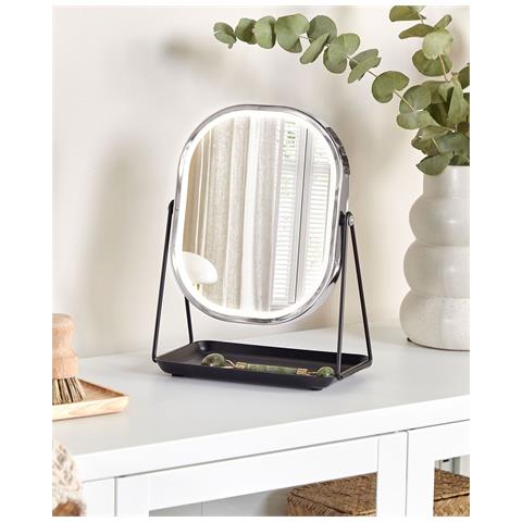 Specchio Per Make-up Led Dordogne Argento - Foto 1