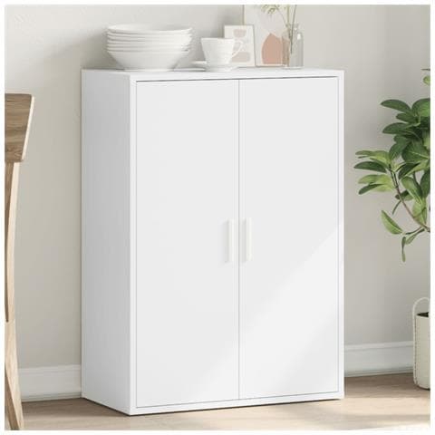 Credenza Bianca 60x31x84 cm in Legno Multistrato - Foto 1