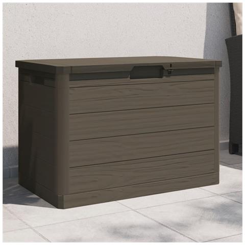 Contenitore Cuscini Marrone 77,5x44,5x53 Cm In Polipropilene - Foto 1