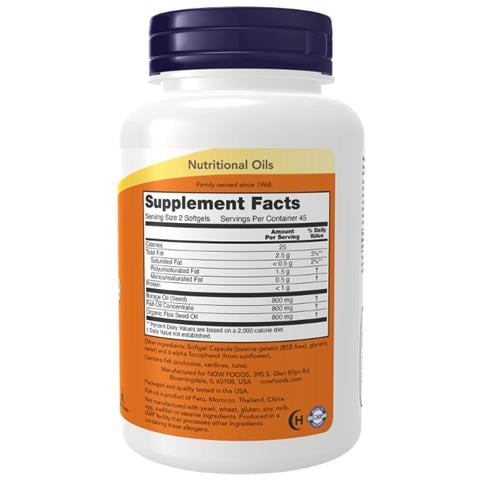 Super Omega 3-6-9 90 Capsule Morbide Now Foods - Foto 2