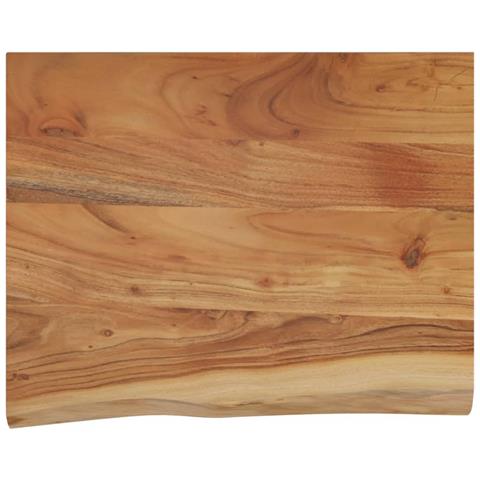Mensola A Muro 40x30x2,5cm Rettangolare Legno Acacia Bordi Vivi - Foto 2