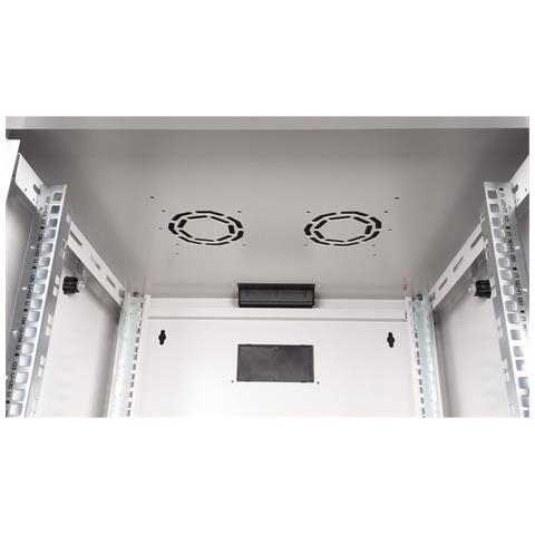 ROLINE 26.21.0001, Da parete, 7U, Lucchetti, Griglie, 18 kg, Grigio - Foto 2