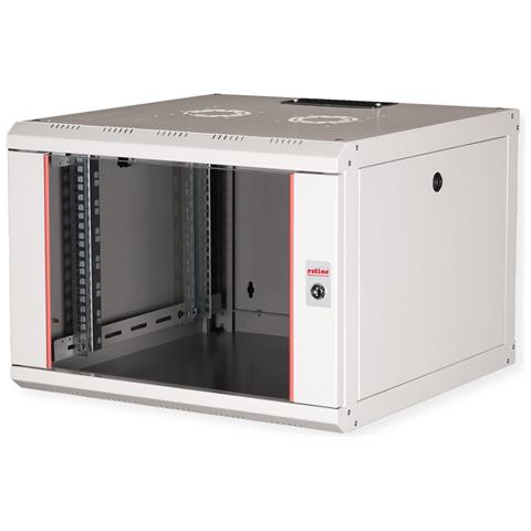 ROLINE 26.21.0001, Da parete, 7U, Lucchetti, Griglie, 18 kg, Grigio - Foto 1