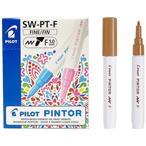 Pintor Fine Line Bullet Paint Marker - Marrone - Foto 1