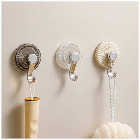 Confezione Da 2 Ganci A Ventosa Per Cucina E Bagno Transparent - Foto 5