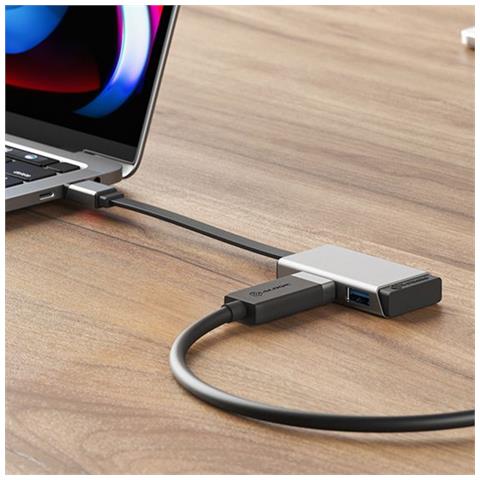 ULCHDA-SGR adattatore grafico USB 4096 x 2160 Pixel Nero, Argento - Foto 3