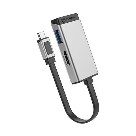 ULCHDA-SGR adattatore grafico USB 4096 x 2160 Pixel Nero, Argento - Foto 1