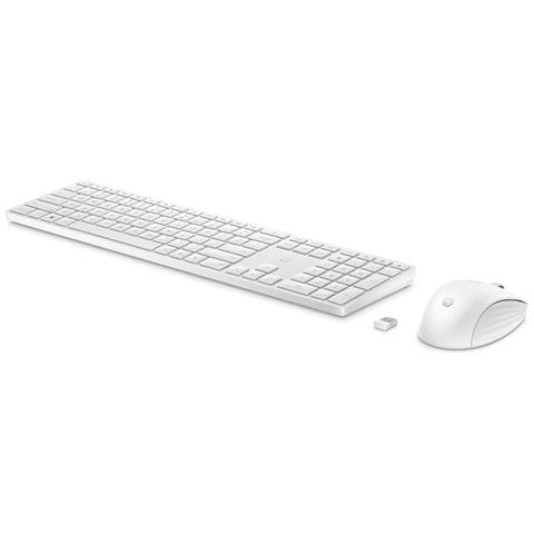 Tastiera e Mouse Bluetooth 0197497587579  per Casa e Ufficio (Layout QWERTY) Colore Bianco - Foto 1