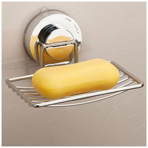 Porta Sapone Argento A Strato Singolo, Porta Sapone Adesivo Da Parete - Foto 2