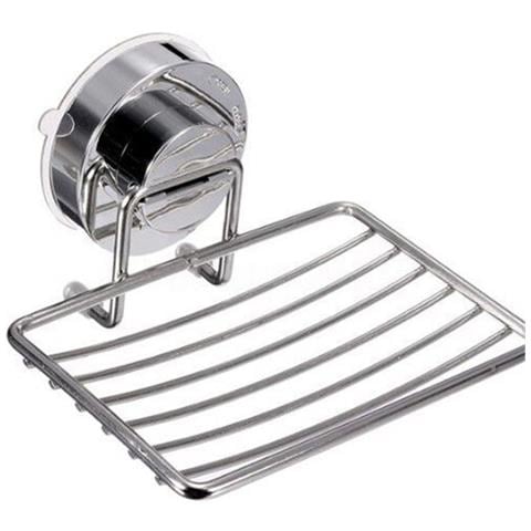 Porta Sapone Argento A Strato Singolo, Porta Sapone Adesivo Da Parete - Foto 1