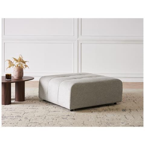 Ottomana Innvik Tessuto Grigio Chiaro - Foto 1