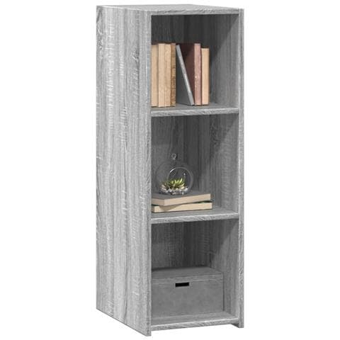 Credenza Grigio Sonoma 30x41x93 Cm In Legno Multistrato - Foto 3