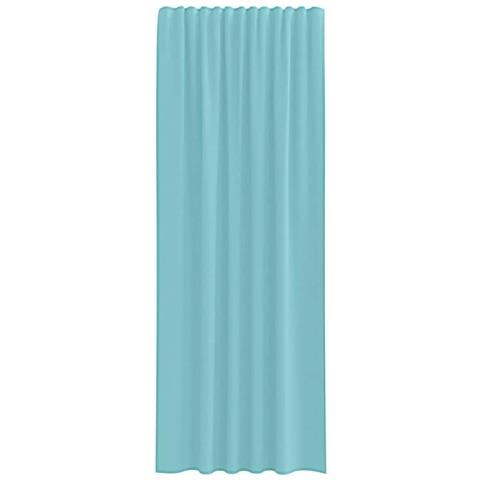 Tende In Voile Con Tasche Per Aste 2 Pz Turchese - Foto 2