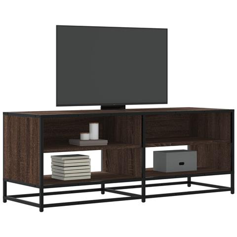 Mobile Tv Rovere Marrone 120,5x40x46 Cm Multistrato E Metallo - Foto 1