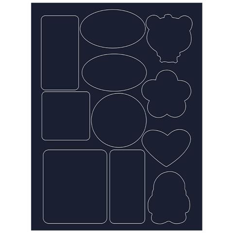 Toppe Per Riparazione Piumini, Toppe Termoadesive Per Abbigliamento, 10 Pezzi Navyblue  Modello 2 - Foto 1