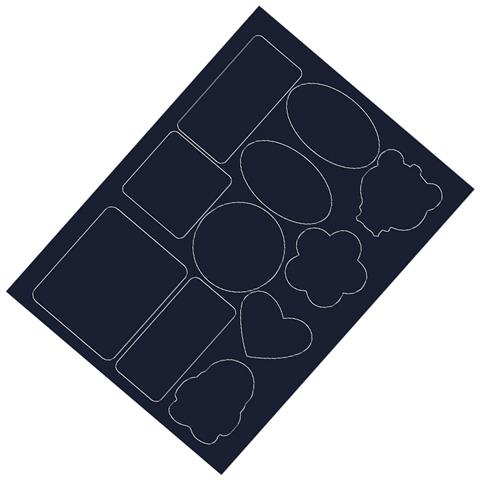 Toppe Per Riparazione Piumini, Toppe Termoadesive Per Abbigliamento, 10 Pezzi Navyblue  Modello 2 - Foto 2