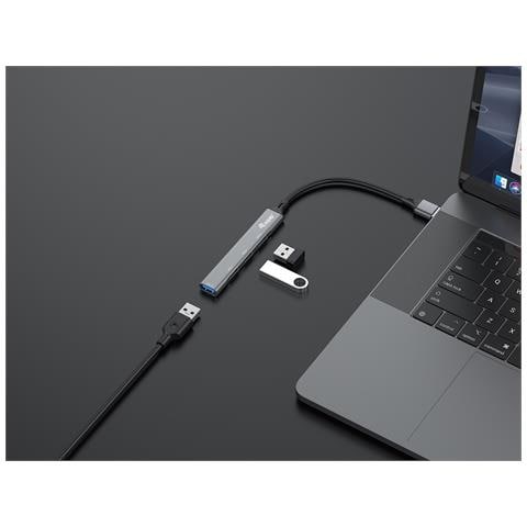 128960 hub di interfaccia USB 3.2 Gen 1 (3.1 Gen 1) Type-A 5000 Mbit /s Nero, Grigio - Foto 4