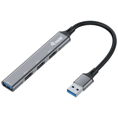 128960 hub di interfaccia USB 3.2 Gen 1 (3.1 Gen 1) Type-A 5000 Mbit /s Nero, Grigio - Foto 1