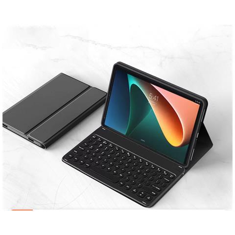 Custodia Con Tastiera Bluetooth Nera Fantasma Per Xiaomi Pad 5/5pro - Foto 1