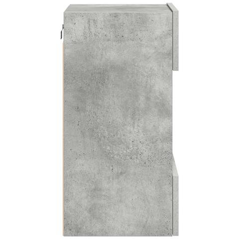 Mobili TV a Parete con Luci LED 2pz Grigio Cemento 40x30x60,5cm - Foto 9