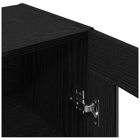 Armadio da Parete in Rovere Nero - 69.5x34x90 cm - Foto 9