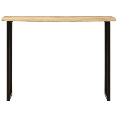 Tavolo Consolle Bordi Vivi 105x33x76 cm Legno Massello di Mango - Foto 2