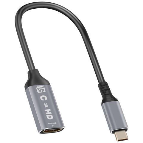 Adattatore Video Usb C A Hdmi 4k Alta Risoluzione Design Compatto, Nero - Foto 1