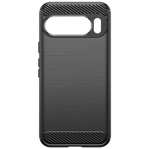 Custodia B-case Tpu Silicone Cover Case Per Google Pixel 10 Xl Carbon Metal Black - Foto 2