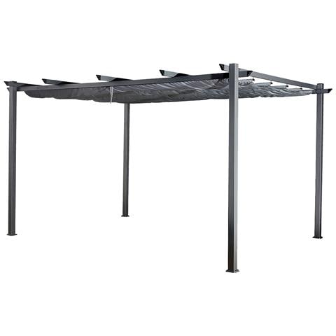 Pergola Autoportante 3 × 4 M Cassis Grigio - Struttura In Alluminio - Foto 1