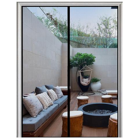 Zanzariera Magnetica Per Porta Tenda Anti Zanzare Insetti Nera 90 X 210 Cm - Foto 1