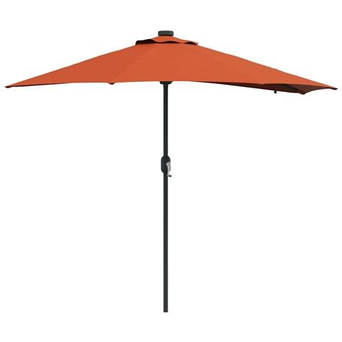 Ombrello da giardino Terracotta 294 x 150 x 223 cm Tessuto - Foto 1