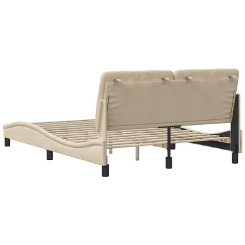 Giroletto senza Materasso Crema 140x190 cm in Tessuto - Foto 9