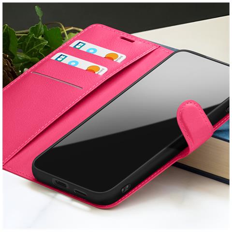 Custodia A Portafoglio Per Realme C21 / C11 2021 Con Supporto E Linguetta, Fucsia - Foto 5